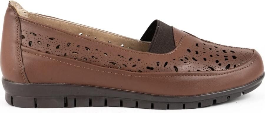 La Conte Bruine Gesloten Loafers voor Vrouwen