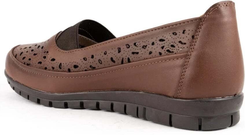 La Conte Bruine Gesloten Loafers voor Vrouwen - Foto 2