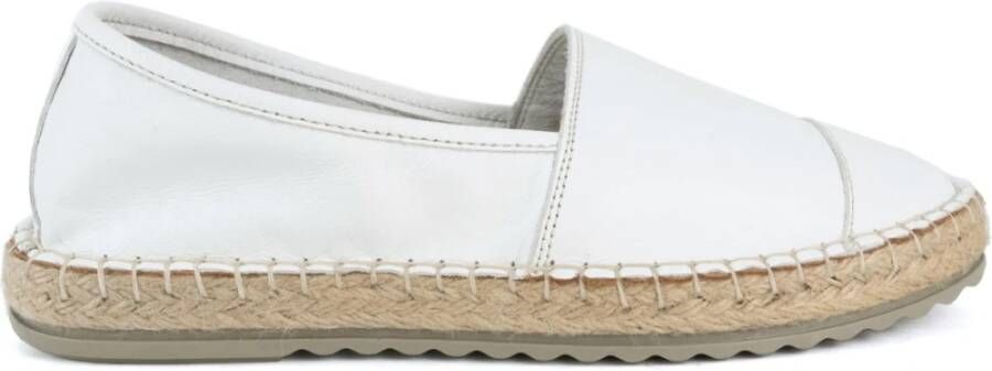 La Conte Witte Gesloten Espadrilles voor Vrouwen