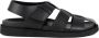 La Conte Zwarte Casual Platte Sandalen voor Mannen - Thumbnail 1