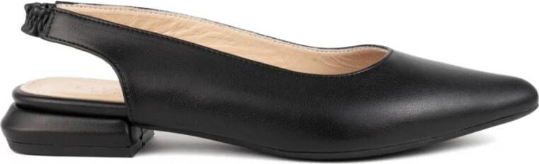 La Conte Zwarte Open Ballerina Schoenen voor Vrouwen