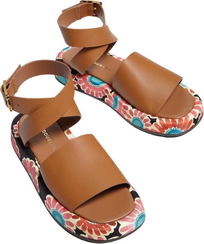 La DoubleJ Dikke sandalen Bruin Dames