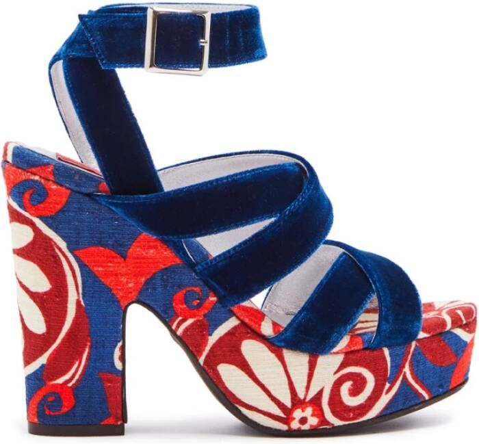 La DoubleJ Power-Printed Medal Wedge Sandalen Meerkleurig Dames - Foto 2
