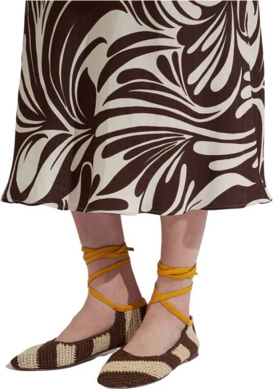 La DoubleJ Raffia Twist Ballerina Flats Meerkleurig Dames