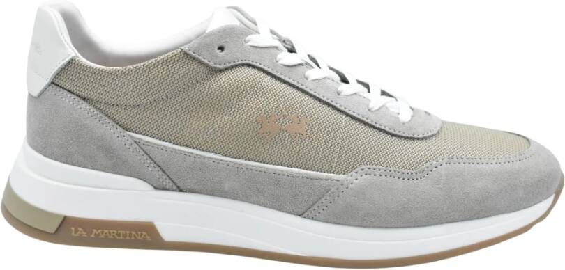 La Martina Beige Sneakers met Veters