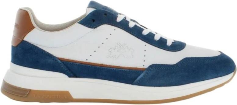 La Martina Blauwe Lage Sneakers