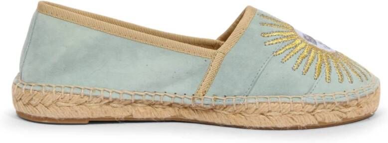 La Martina Blauwe Velvet Espadrilles