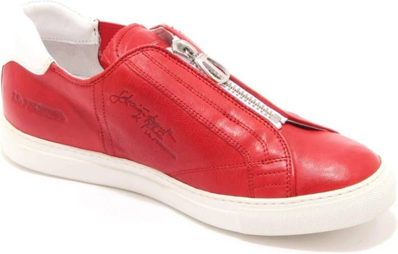 La Martina Italiaanse leren schoenen met rits