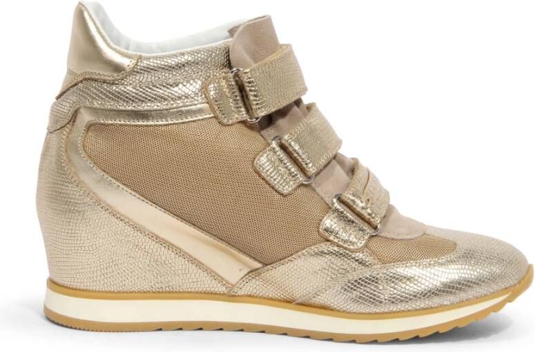 La Martina Metallic Wedge Shoes Luceto Beige
