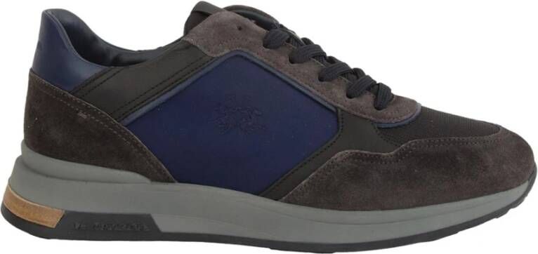 La Martina Suède en stoffen sneakers