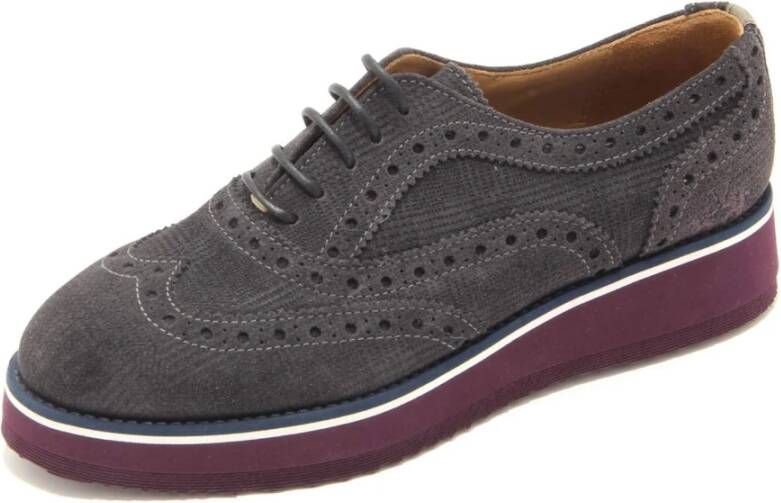 La Martina Suède Veterschoenen Antraciet Model