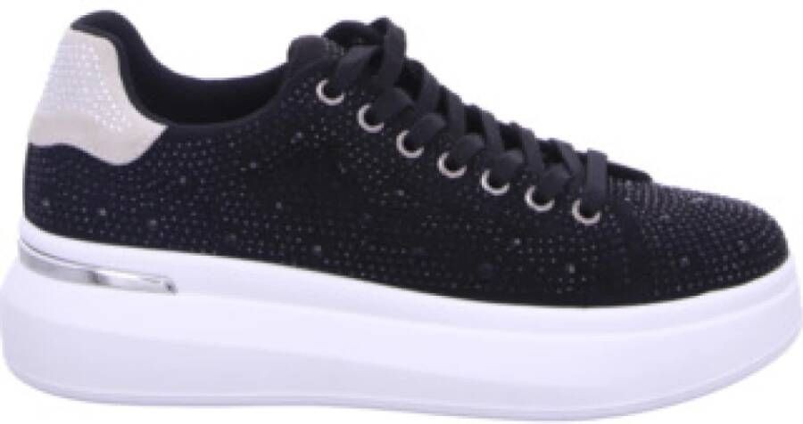 La Strada Sneaker zwart met steentjes dames