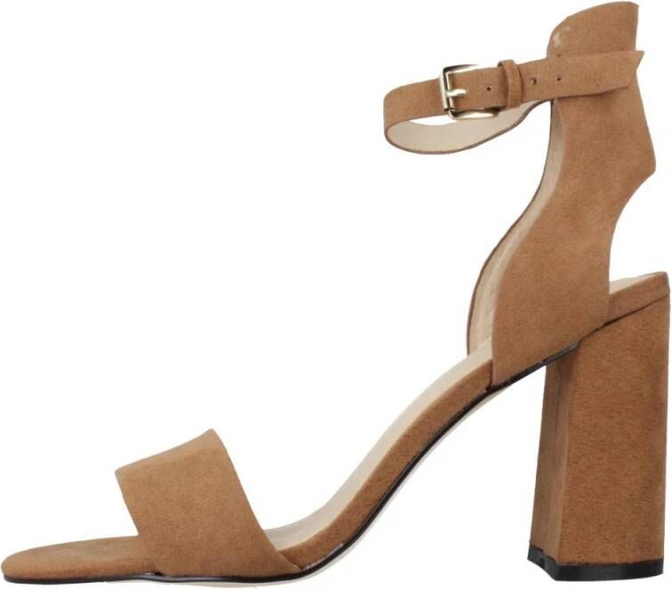 la strada High Heel Sandals Brown Dames