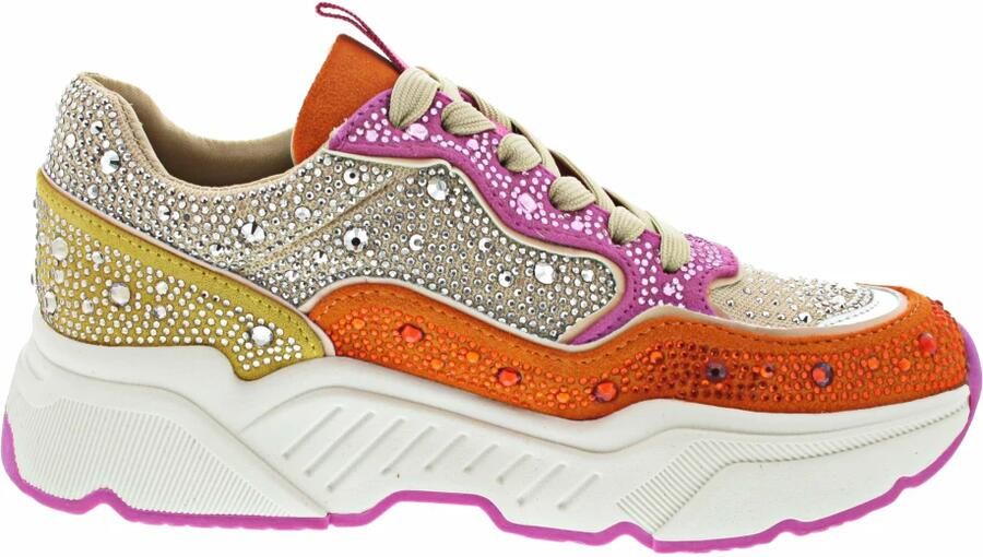 La Strada Sneaker multicolour met steentjes dames - Foto 2