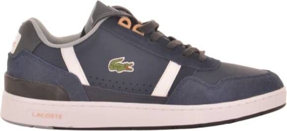 Lacoste Blauwe Sneakers Moderne Tennisstijl