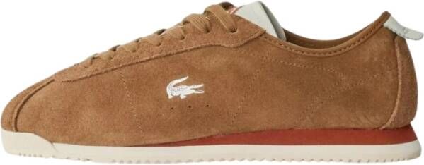 Lacoste Bruine Lage Sneaker