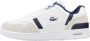 Lacoste T-Clip Heren Sneakers Schoenen Wit-Blauw 747SMA0071080 - Thumbnail 2