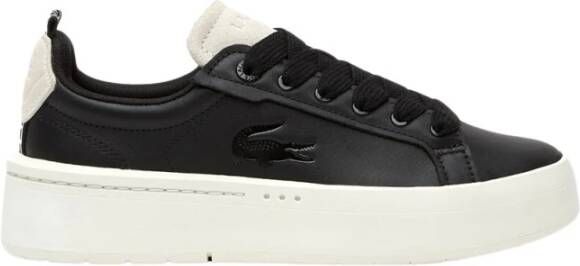 Lacoste Dames Leren Sneakers Black Dames
