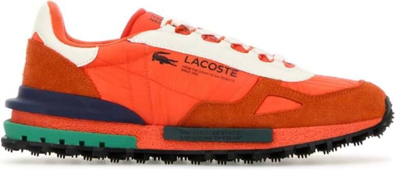 Lacoste Elite Active Sneakers in Fluo Oranje Orange Heren