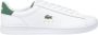 Lacoste Witte sportieve leren sneakers White Heren - Thumbnail 3