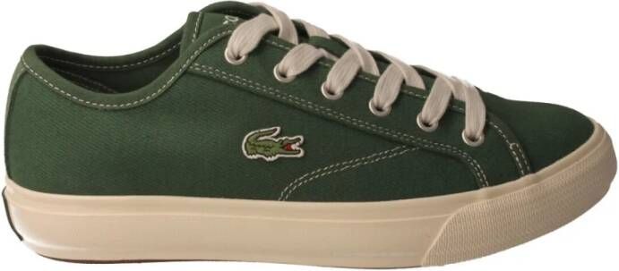 Lacoste Groene textiel sportschoenen Green Heren