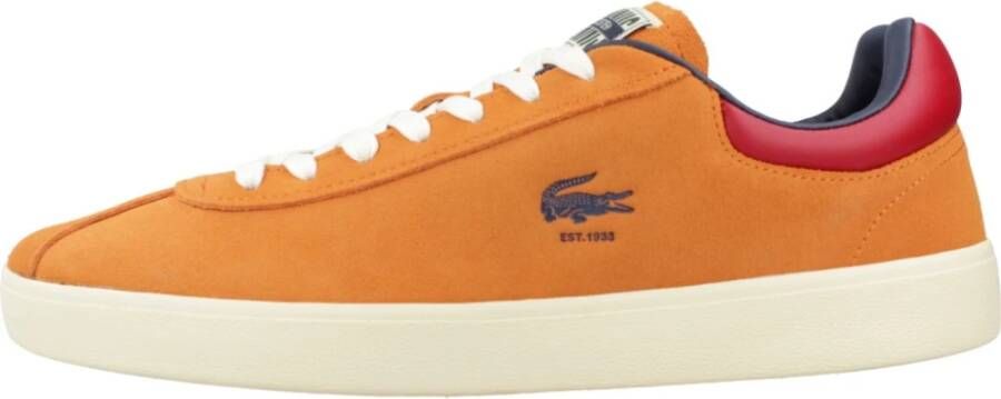 Lacoste Heren Baseshot Sneakers Orange Heren