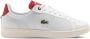 Lacoste Heren Sneakers Carnaby Pro Wit Rood White Heren - Thumbnail 6