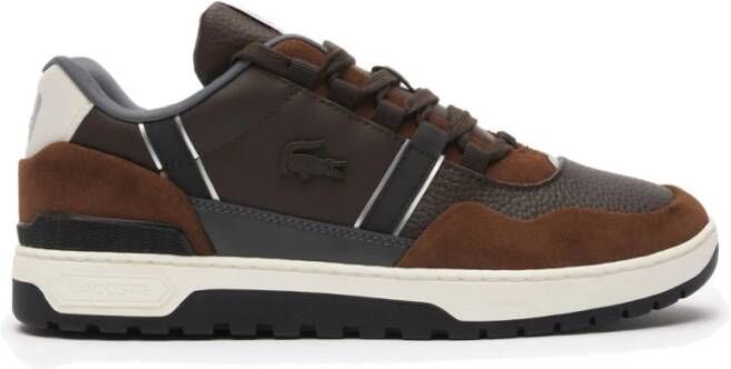 Lacoste Heren T-Clip Winter outdoor sneakers Brown Heren
