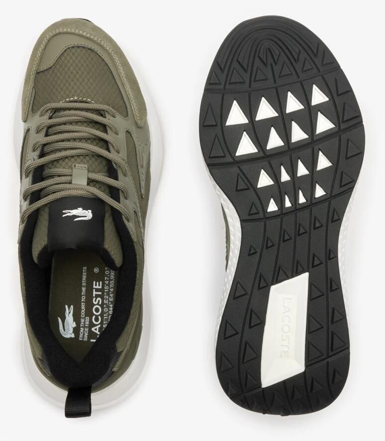Lacoste L003 Evo Heren Sneakers Legergroen Wit - Foto 5