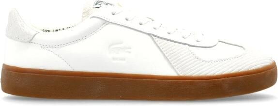 Lacoste dames sneaker Baseshot D II suède en leder beige