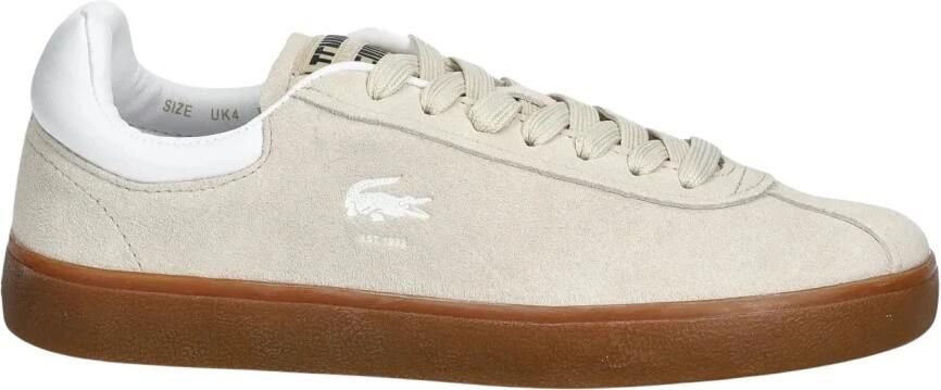 Lacoste Beige Sportieve Textiel Sneakers voor Vrouwen Beige Dames