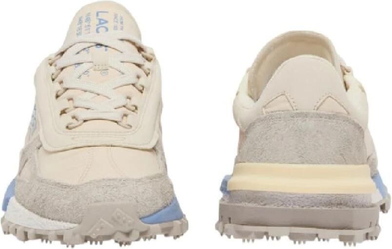 Lacoste heren sneaker Elite H suède ne textiel beige - Foto 3