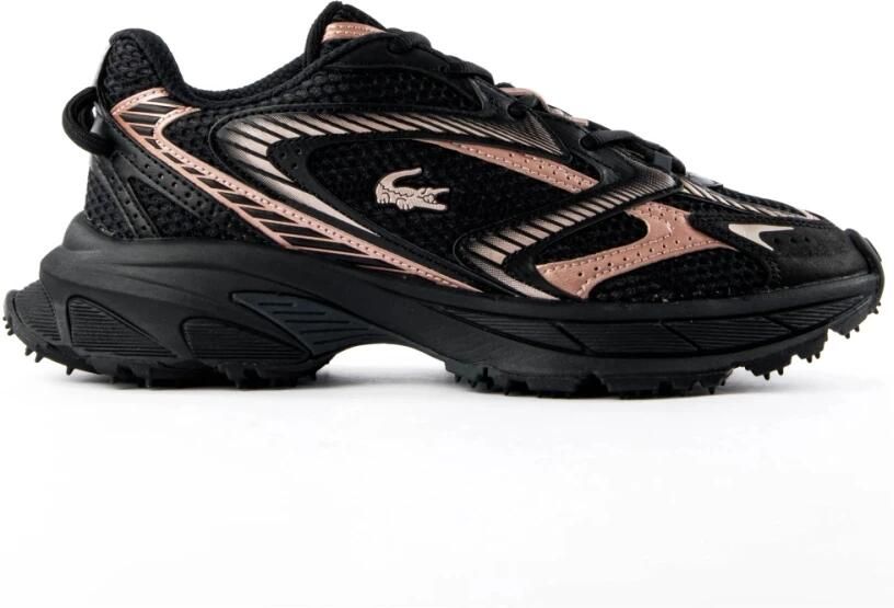 Lacoste dames sneaker Neo Shot suède nylon zwart en roze - Foto 4