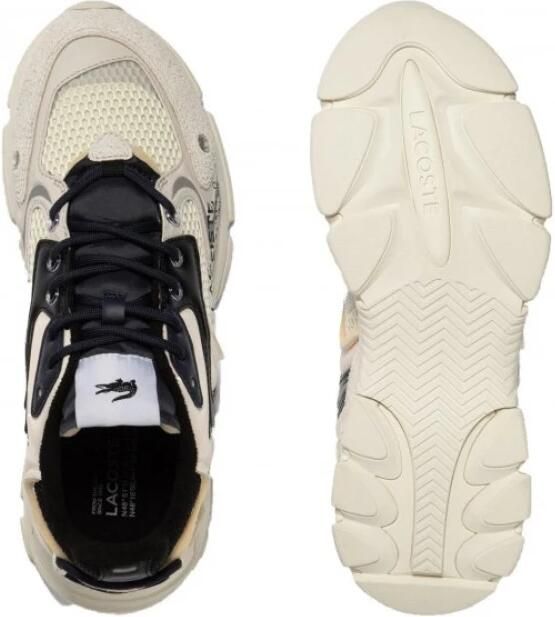 LACOSTE Lage Sneakers Heren L003 Neo 5 Leatherlook Beige - Foto 9