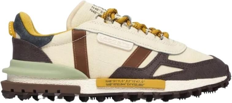 Lacoste Sneakers Elite Active Sneakers Off White Dark Brown