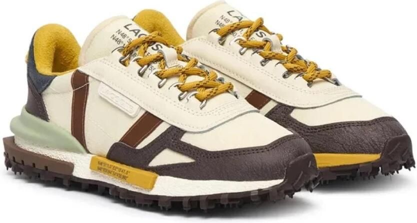 Lacoste Sneakers Elite Active Sneakers Off White Dark Brown - Foto 3