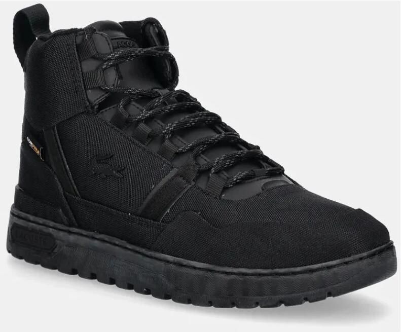 Lacoste T-Clip Winter Mid 224 Heren Winterschoenen Sneakers Cordura Zwart 748SMA004002H - Foto 4