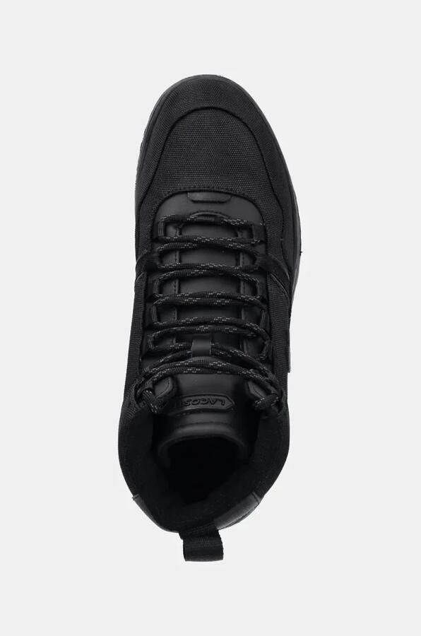 Lacoste T-Clip Winter Mid 224 Heren Winterschoenen Sneakers Cordura Zwart 748SMA004002H - Foto 2