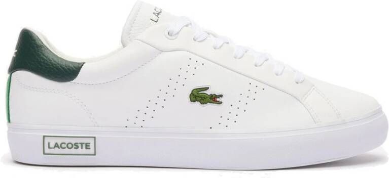 Lacoste Lage leren sneakers Powercourt 2.0 White Heren