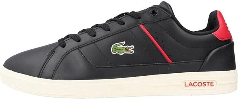 Lacoste Europa Pro 222 Heren Sneakers Schoenen Leer Zwart 744SMA00121B5 - Foto 5