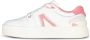 Lacoste Logo Sneaker Mat Leer Zijlabel In reliëf Vetersluiting White Dames - Thumbnail 4