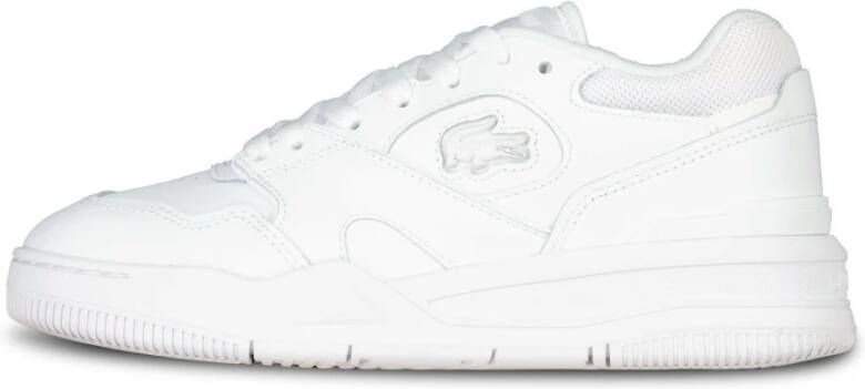 Lacoste Logo Sneaker van Mat Leer White Dames