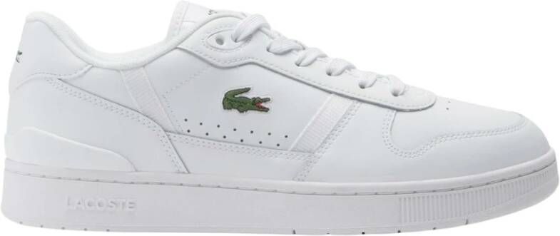 Lacoste T-clip Heren Schoenen Wit Maat: 40.5 Leer Foot Locker - Foto 6