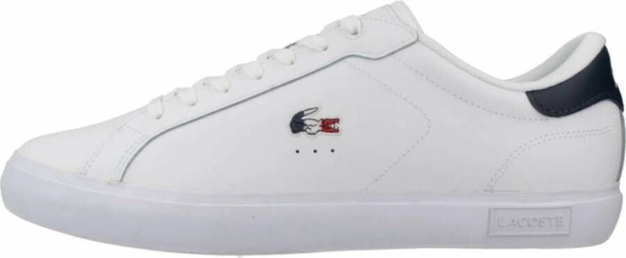 Lacoste 49SMA0080 Powercourt 125 1 SMA Heren sneaker 407-Wht-Nvy-Red - Foto 2
