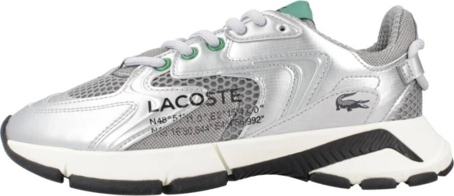 Lacoste Neo Textiel en Leren Sneakers Gray