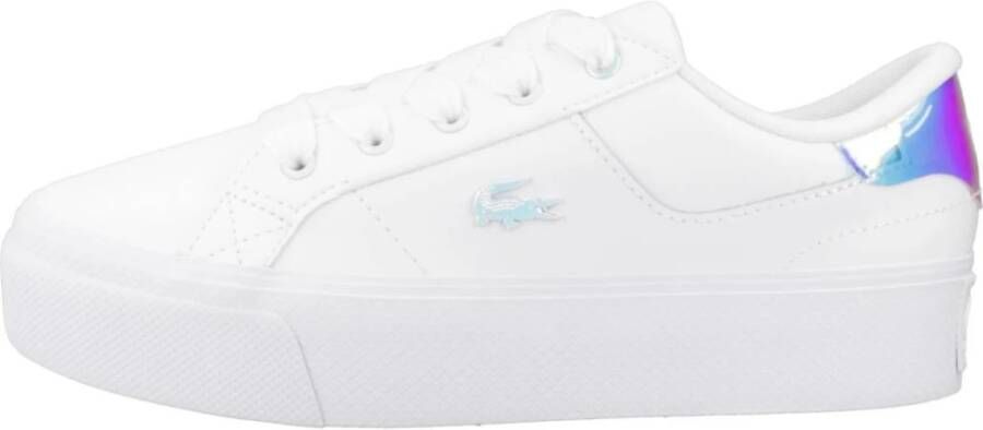 Lacoste Platform Sneakers voor modebewuste vrouwen White Dames