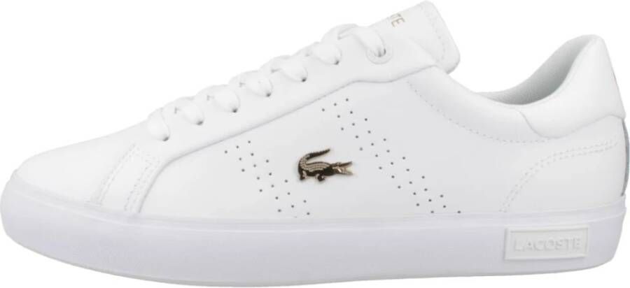 Lacoste Powercourt 2.0 Leren Damessneakers White Dames