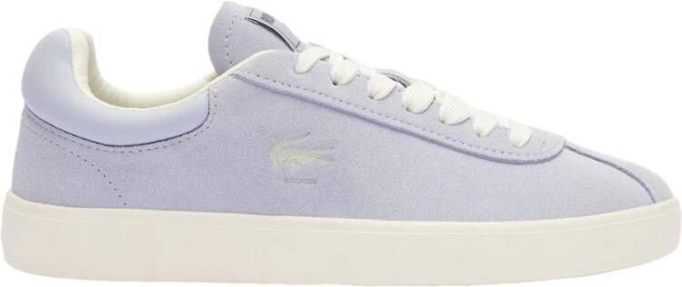 Lacoste Veloursneakers met iconisch logodetail Purple Dames