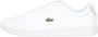 Lacoste Witte Leren Sneakers Model Carnaby White Dames - Thumbnail 1