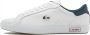 Lacoste Powercourt TR122 Heren Sneakers Schoenen Leer Wit 743SMA0034407 - Thumbnail 2